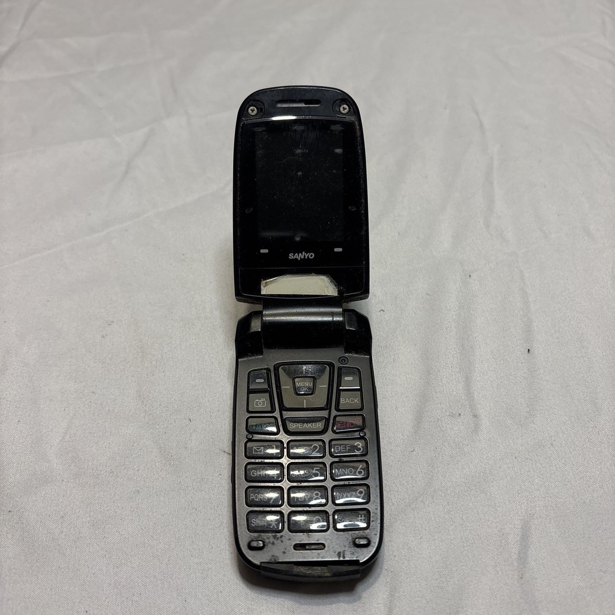 Sanyo SCP-2700 Sprint Flip Phone Black Vintage 3G CDMA Cellular