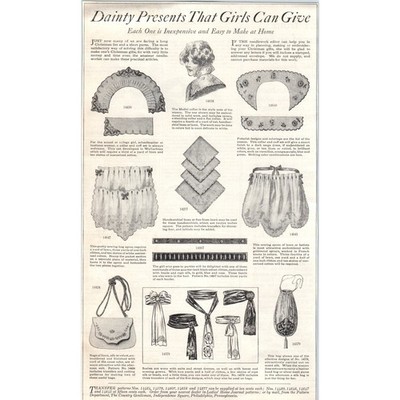 Dainty Presents Girls Can Give 7x12 1913 Original Magazine Advertisement FL6-8