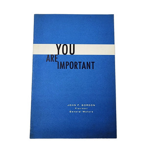 1959 GM General Motors Employee Rack Service Booklet, You Are Important