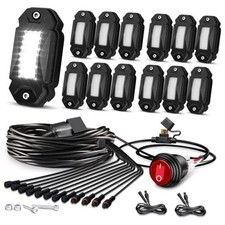 White Rock Lights, R2 Pure White Rock Lights Kit with Toggle Switch Wiring