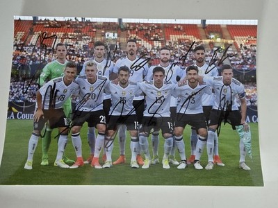 DFB Team XXL 11 x signiert Autogramm XXL Foto 20x30 Original Autograph Signed 