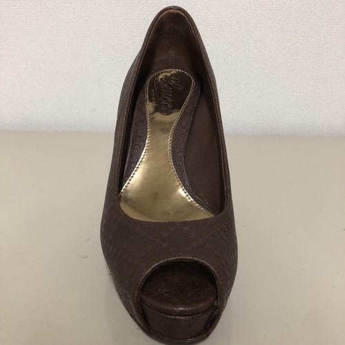 Gucci Czółenka Buty na obcasie Brązowe Prawdziwa skóra Rozmiar 35,5 US Około 5,5 Dla kobiet - Zdjęcie 18 z 24