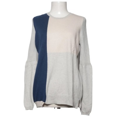 Duffy, Strickpullover, Größe: S, Blau/Grau/Beige, Kaschmir, Feinstrick #PZV