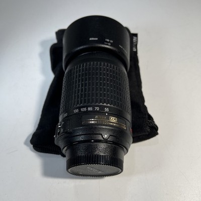 Nikon AF-S DX NIKKOR 55-200mm f/4-5.6 G ED VR w/Hood & Lens Bag