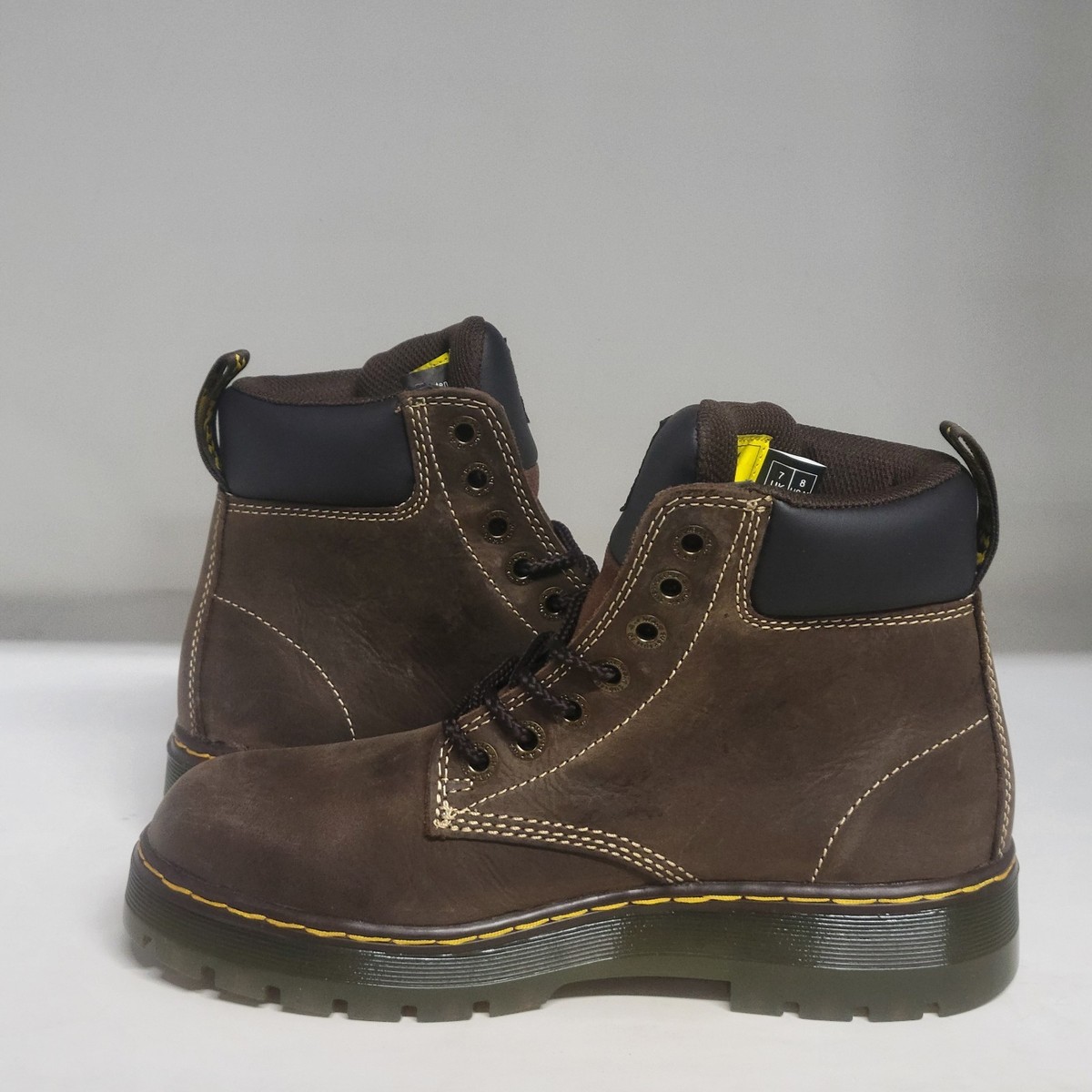 Dr. Martens Winch ST Steel Toe Boots Brown Leather Men US 9 DM394 AW004 Dr. Martens Winch Ex Wide Work Boots - Steel Toe | Boot Barn main image 4