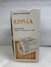Vintage HP 82954A Black Print Thermal Paper (Two Rolls)