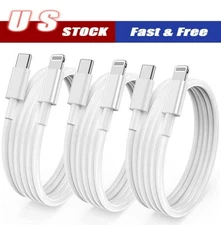 3 PACK Fast Charger Cable Type USB C PD Cord to For iPhone 14 13 12 11 Pro Max 