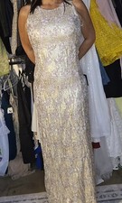 Lulus Chic Celebration Champagne Maxi Dress