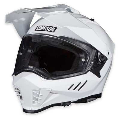Simpson Motorcycle Xcursion Bandit Full Face Helmet White Small DOT ECE 22.06