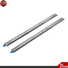 1 Pair 36 Inch Locking Drawer Slides Full Extension & Lock 250 lb Load Capacity