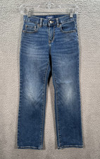 Old Navy Jeans Youth 10 Regular Blue Straight Distressed Denim Preppy School