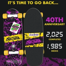 VALTERRA X MADRID MARTY COMPLETE SKATEBOARD DECK W/ COA