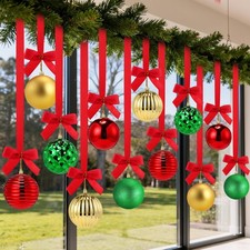 12 Pcs Gold Christmas Balls Ornaments for Ceiling 4" Large Big Shatterproof C...