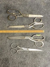 4 Vintage Scissors, Remington, Chip Away, OVB, Queen Steel 