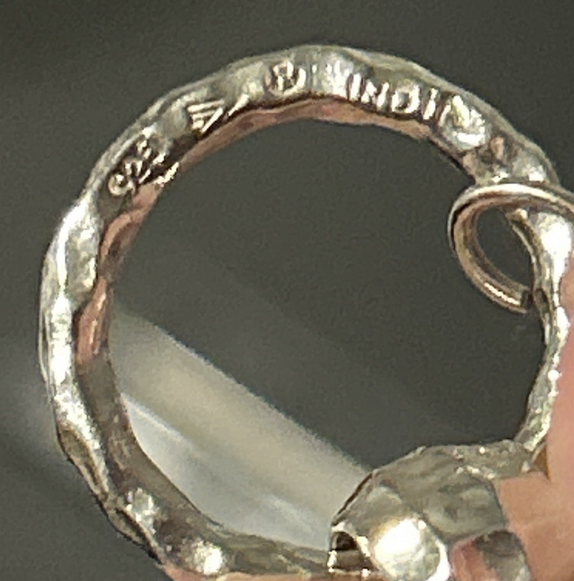 Sterling Silver Silpada, Heavy Hammered Rolo Bracelet. Great Condition.