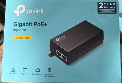  TP-Link TL-POE160S Gigabit PoE+ Injector