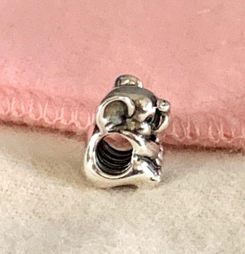 Autentico Charm Pandora Argento Sterling Elefante Portafortuna 791902 NUOVO - Foto 2 di 7