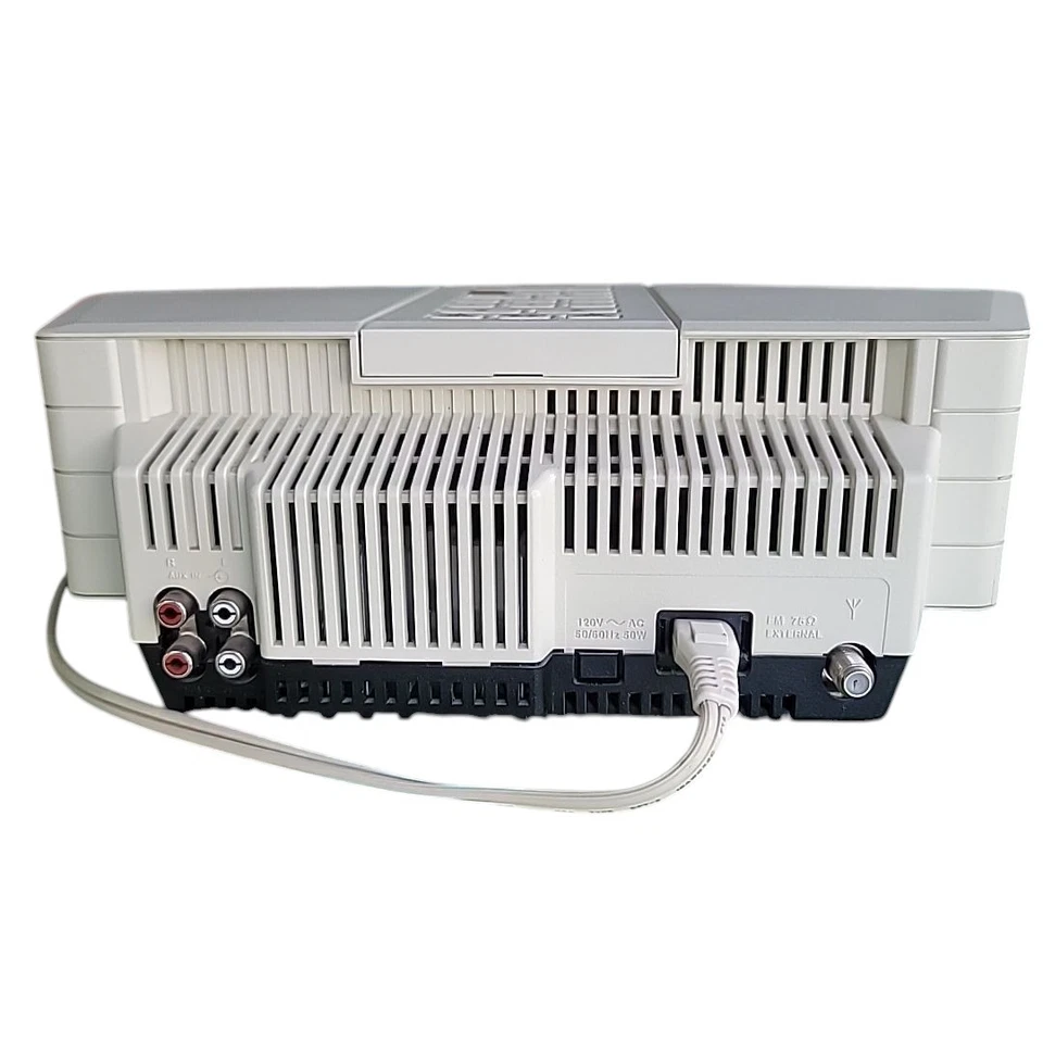 Bose Wave Radio Model AWR1-1W Alarm Clock AM/FM Radio (White) w/ Remote - Manual - Image 3 of 4