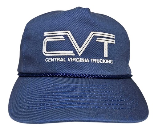 CVT Trucker Hat Snapback Central Virginia Trucking Transportation Cap Rope Mohrs