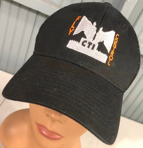 Ultimate Fly Control Farming CTI Black Adjustable Baseball Cap Hat