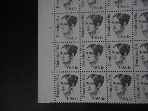 Scott 1844, 1 cent, Dorthea Dix, Sheet - Picture 2 of 2