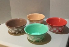 Vintage Harmony House "Avalon “ insulated  cereal/ice cream bowls- set of 4