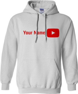 Individuell bedruckter personalisierter Youtube Hoodie fügen Sie Ihren Namen hinzu Youtuber Erwachsene Kinder