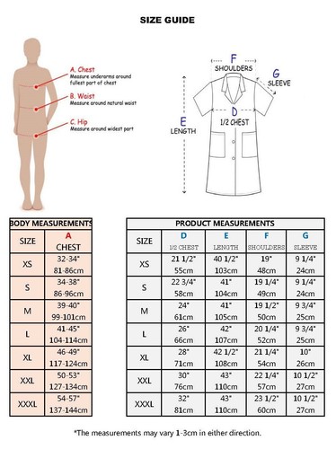 Men's Short Sleeves Lab Coat Laboratory Doctor Workwear - Picture 43 of 49
