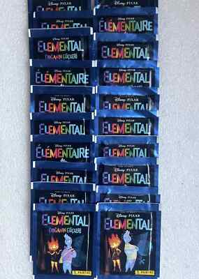 Disney Pixar Elemental Panini Sticker - 20 Päckchen Neu Sealed Ersatzsticker