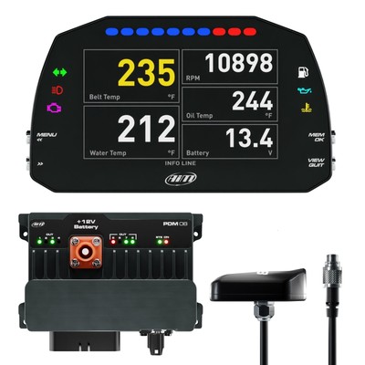 Aim Advanced PDM08/Datenlogger-Kit - (5'''' Display, Straßensymbol, Dach 2 m GPS)
