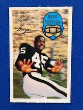 1970 Kellogg's Football 3-D Superstars DAVID GRAYSON - 36 NRMT
