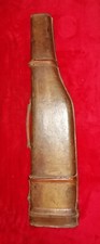 ANTIKES VINTAGE LEDER JAGD FLINTENETUI HAMMELBEIN MIT SCHULTERGURT
