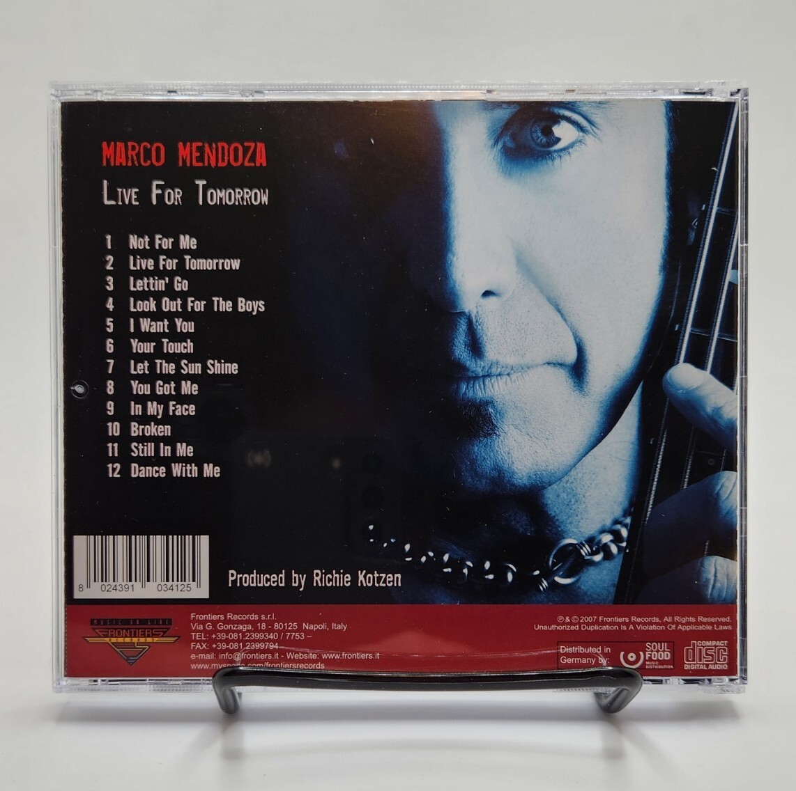 MARCO MENDOZA - Live For Tomorrow - CD - **Excellent MARCO MENDOZA - Live For Tomorrow - CD - **Excellent