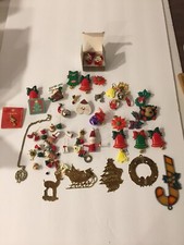 Mixed Lot - CHRISTMAS EARRINGS - PINS - BELLS - ORNAMENTS - Avon