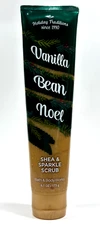 NEW 1 BATH & BODY WORKS VANILLA BEAN NOEL SHEA & SPARKLE SCRUB 6.1 OZ