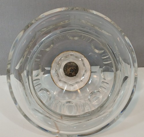Rare Antique Crystal Cloche With Sterling Silver Knob Featuring European Hallmks - Picture 12 of 13