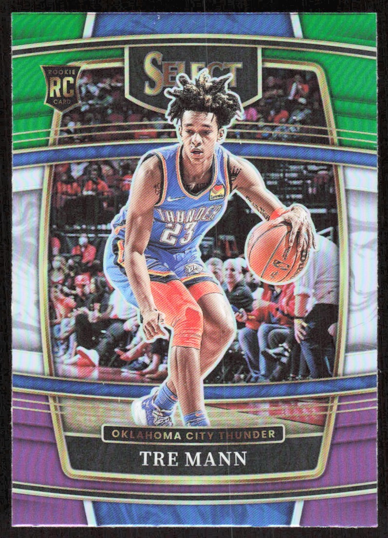 2021-22 887F Panini Select TRI-COLOR PRIZM Tre Mann Oklahoma City Thunder #36