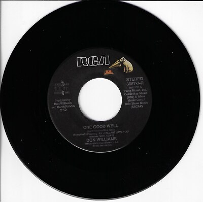 DON WILLIAMS ONE GOOD WELL/FLOWERS WON'T GROW 45RPM VINYL