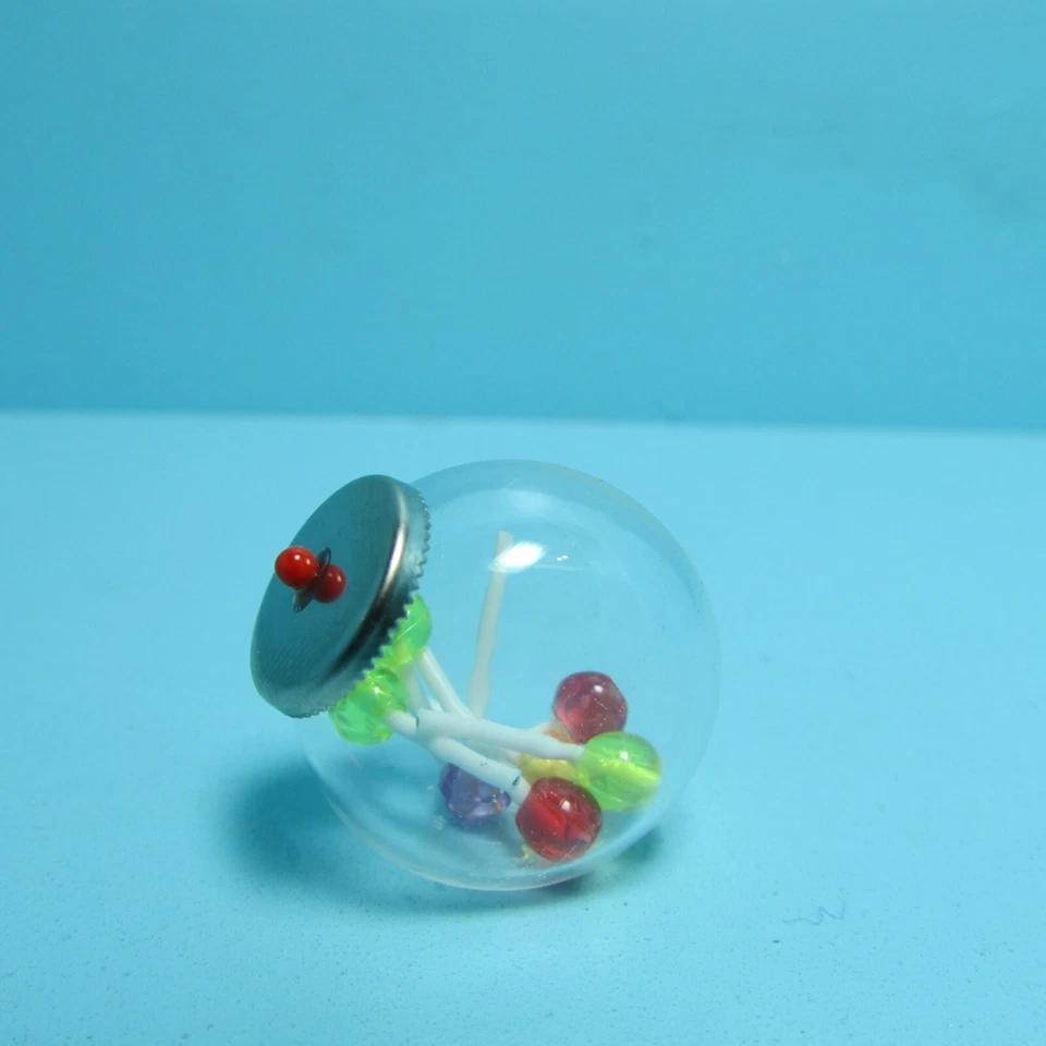 Dollhouse Miniature Chrysnbon Counter Top Glass Jar Filled with Lollipops CB069 - Image 2 of 2