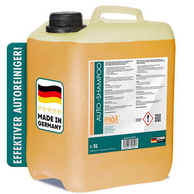 INOX  Nano Autoshampoo 5L - Autowäsche Autoreiniger Konzentrat mit Abperleffekt