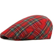Fidra Adult/boys/girls Scottish Tartan Flat Caps,  4 colours Free fast post 🚚💨
