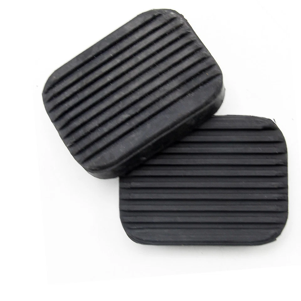 Se adapta a camioneta Mazda 1200 1967-1976 77 pastillas de pedal embrague de freno de goma negro 2 piezas Foto 2 de 4