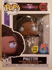 Funko Pop! #1250 The Marvels Photon Glow In the Dark Figure Previews Exlcusive