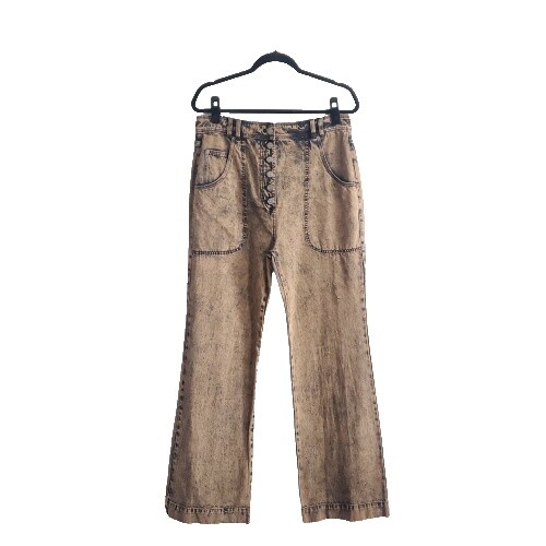 $426 Ulla Johnson Womens Brown White Sierra Colorblock Wave  display picture 1