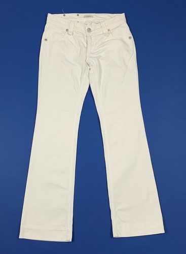 Pinko mango jeans donna usato bootcut W27 tg 41 zampa flared denim bianco  T5927 | eBay