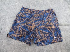 Speedo Boardies/Board Shorts XL Drawstring Blue Patterned Beach Pool Swim