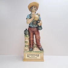 Vintage Lionstone Whisky Porcelain Decanter THE TINKER Empty