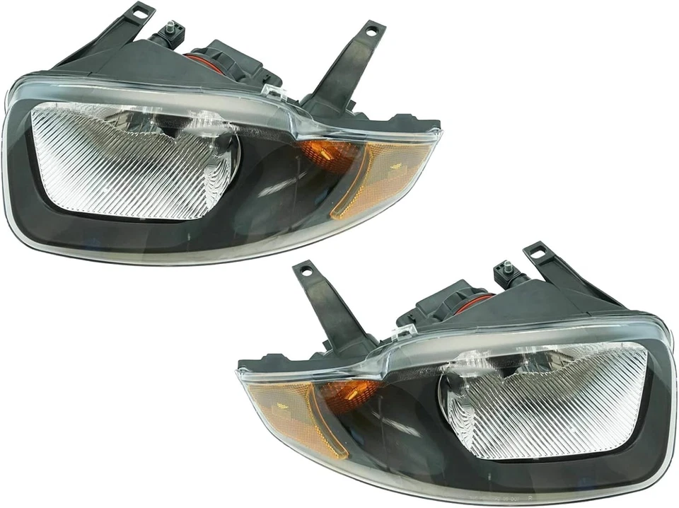 For 2003 2004 2005 Chevy Cavalier Factory Style Headlights Headlamps Left+Right - Image 2 of 4