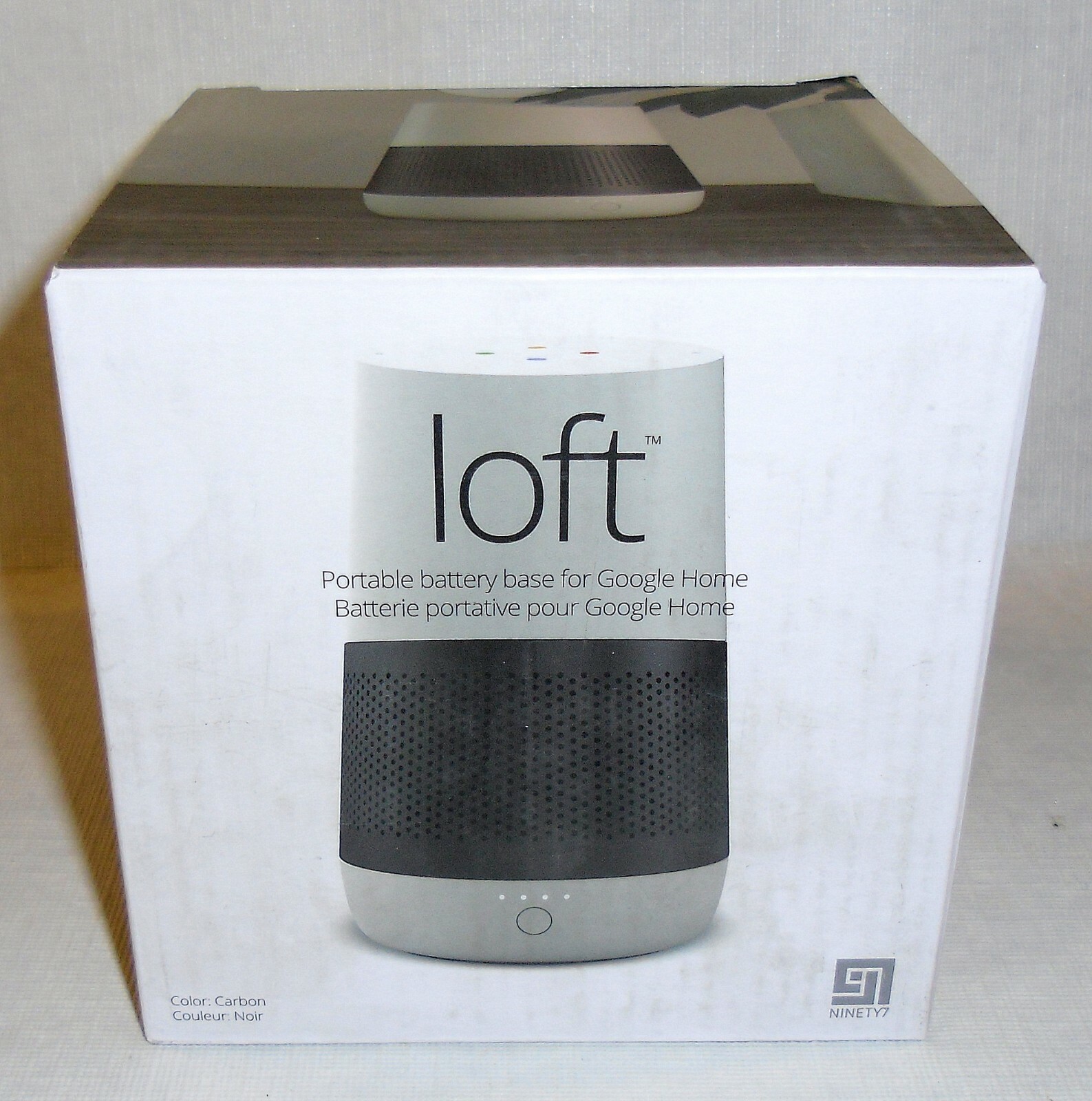 ninety7 loft portable battery base for google home
