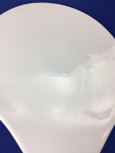 Mikasa UFO WHITE Karim Rashid SALAD PLATES Alien Head Shape KRB02 Set of 2 - Picture 5 of 9